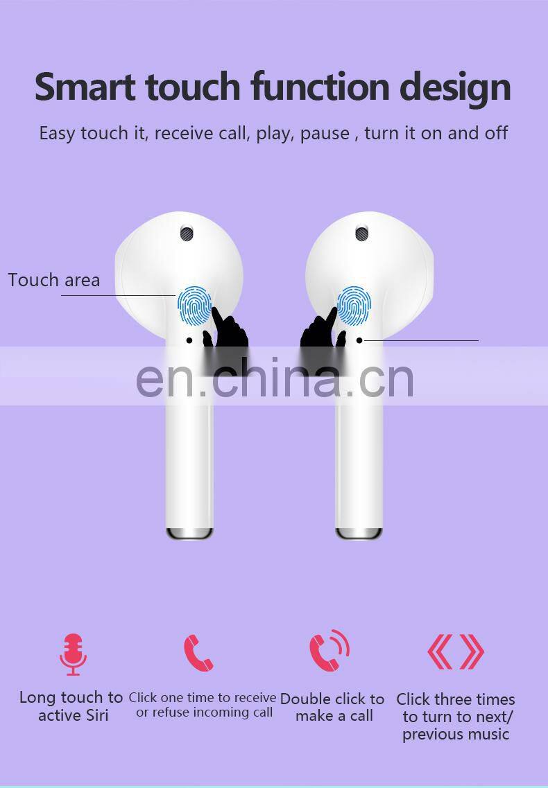 2019 High Quality Wireless Earbuds With Charging Box Sport Earphone Bluetooths Portable Charging Headphones