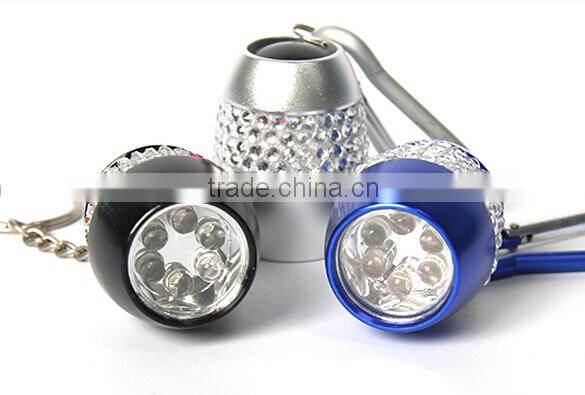 HOT Mini cheap 6led keychain flashlight