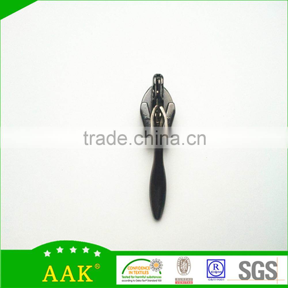 3# invisible zippers with plating black nickel color eye drop puller