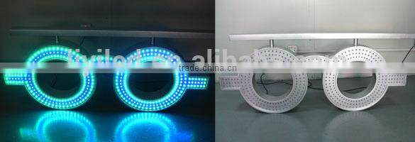 Large image animated flashing electronic LED neon sign for optician shop