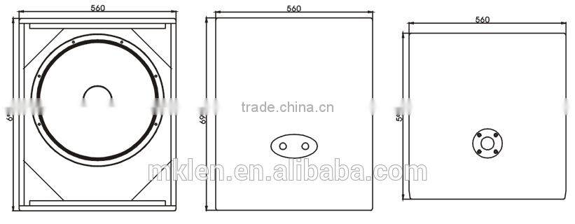 WS18 single 18" bass speaker