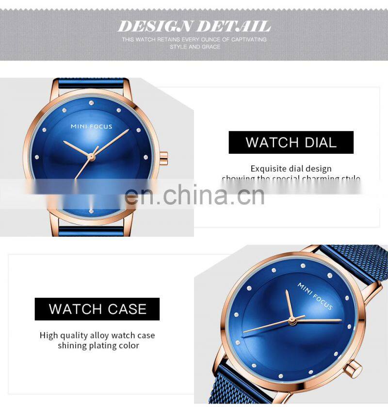 MINI FOCUS MF0332L Ultra-Thin Fashion Watches Waterproof Brand Luxury Wristwatch Fashion Casual Quartz Watch