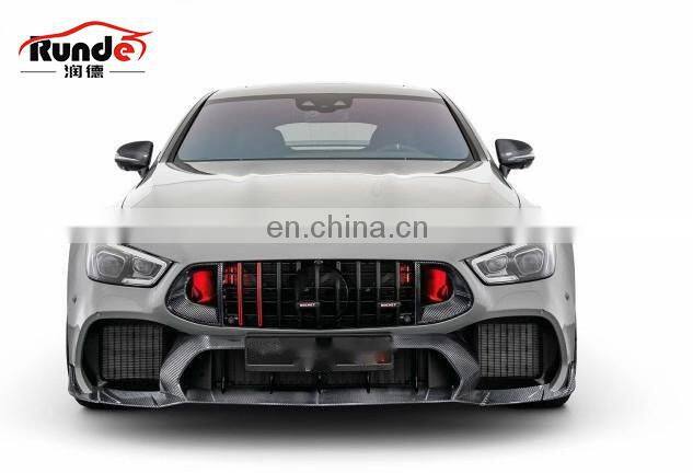 Runde Carbon Fiber Wide Body Kit For Mercedes Benz X290 AMG GT43/GT63 Upgrade To Brabus Rocket 900 Style Bodykit Bumper