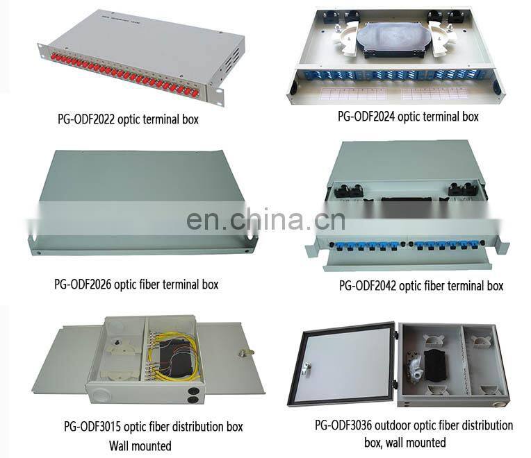1U 12-24 ports indoor rack mounted fiber optic distribution frame,ODF,terminal box