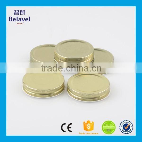 Supply cheap 70ml gold metal screw lid for glass jar