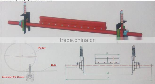 conveyor belt cleaner/primary belt scraper/ceramic belt cleaner