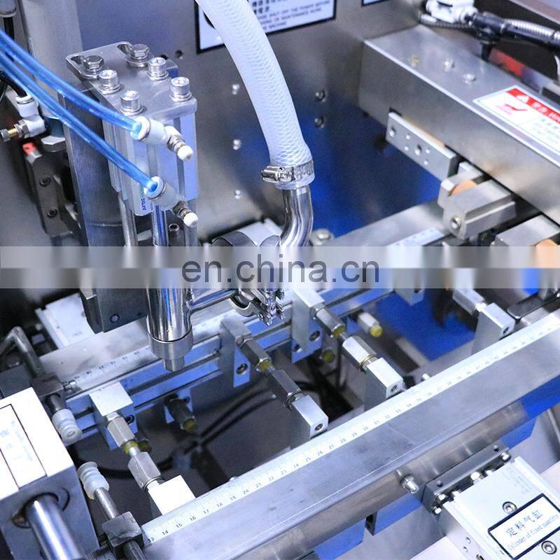 Beverage spout pouch juice filling horizontal type made bag packing machine