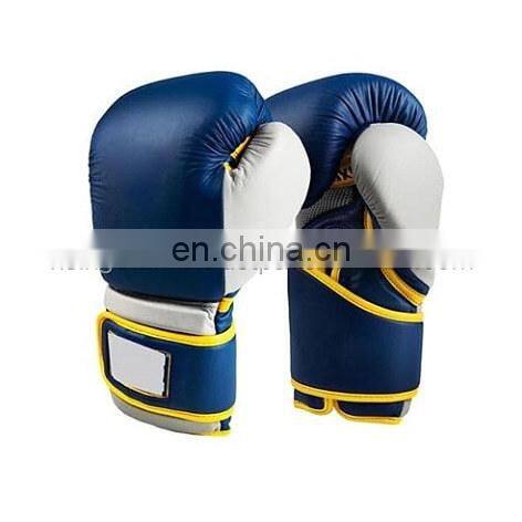 Custom logo leather MMA Boxing Gloves cowhide Leather Boxing Gloves