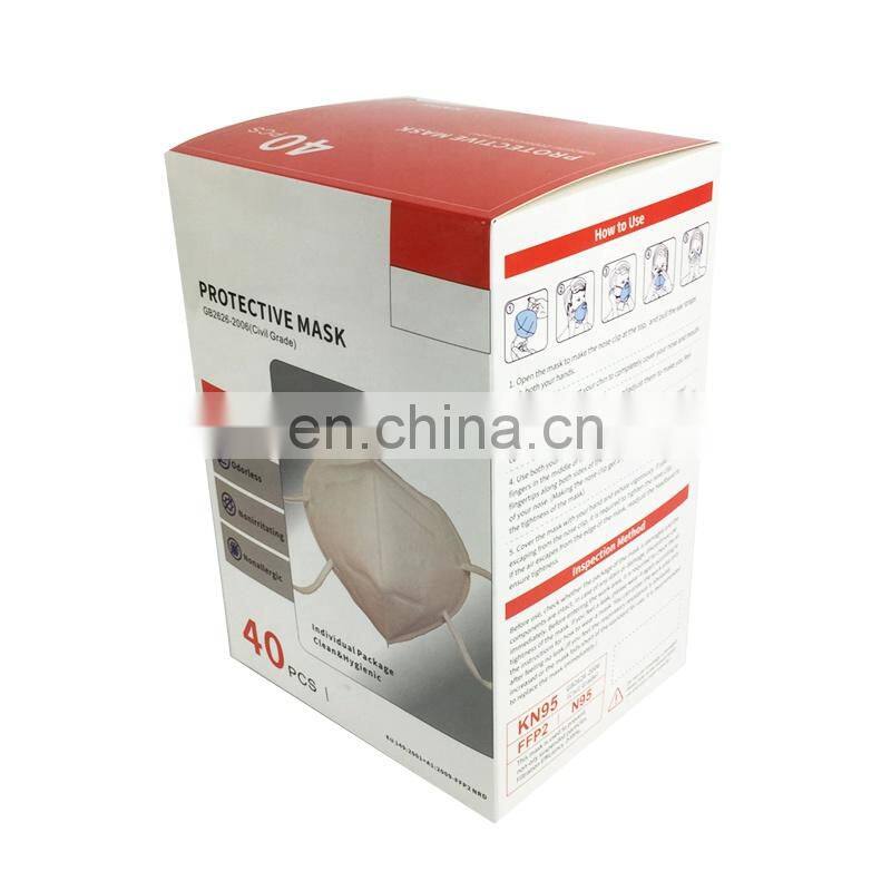niosh approved n95 mask mascarilla packaging box