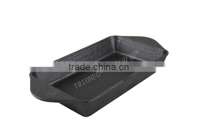 FDA approved rectangular cast iron baking tray