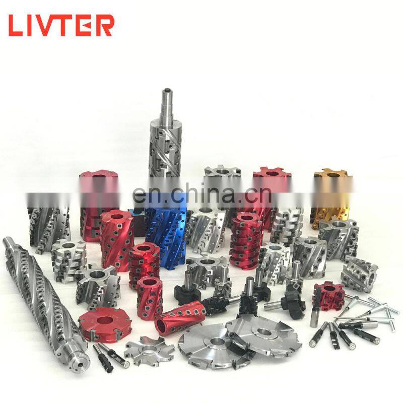 LIVTER cnc machining spiral cutter head cnc heavy duty helical cutterhead woodworking machinery parts
