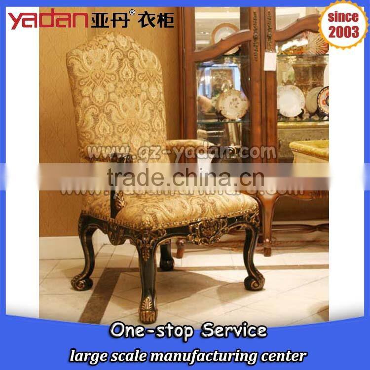 living room high chair wooden rest chair simple carving, meeting chair