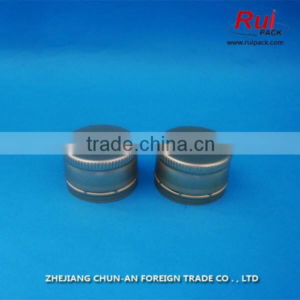 25mm 28mm aluminum ROPP bottle cap, aluminum cap for beer wine
