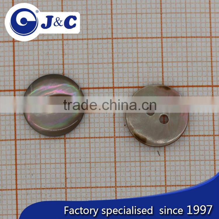 bespoke laser logo raw river shell button for coat and dress