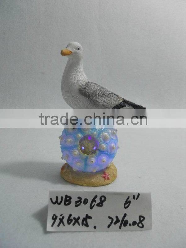 Cheap 3D Resin Seagull for sale home decoration