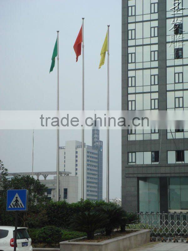 stainless steel flagpole for hotel decoration