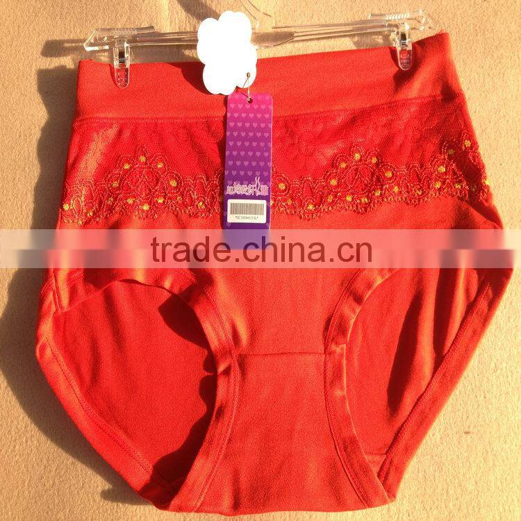 0.67USD High Quality Cotton Material Beautiful Fat Lady Panty/Panties/Thongs(jlhnk226)