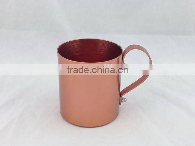 CCBM-316 500ml Aluminum Beer Mug, beer tumbler mugs with copper color with engraved logo (Accept OEM)