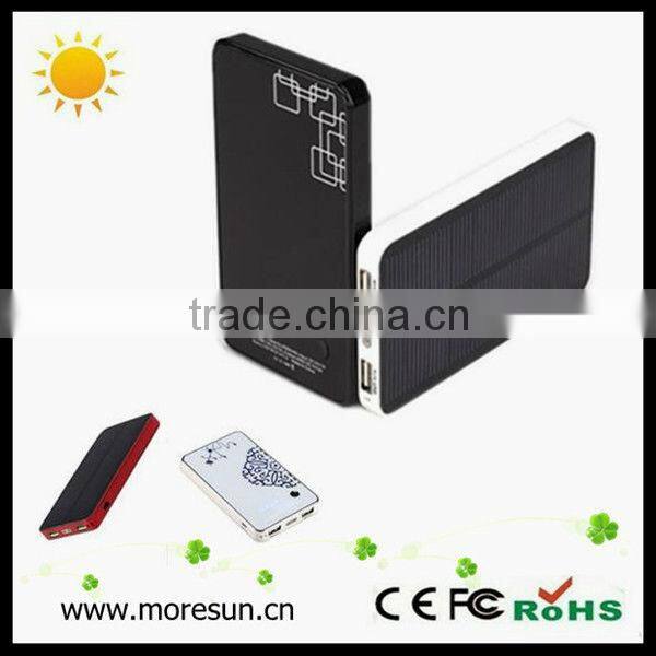 Hot selling solar charger for backpack for travel 6000mA power capacitor bank
