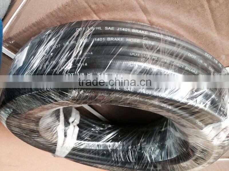 SAE J1401 Flexible hydraulic rubber brake hose for automobile