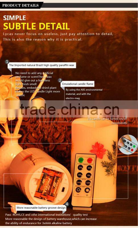 Reative soy wax candle gift set wholesale, wax LED candle, flameless LED candles