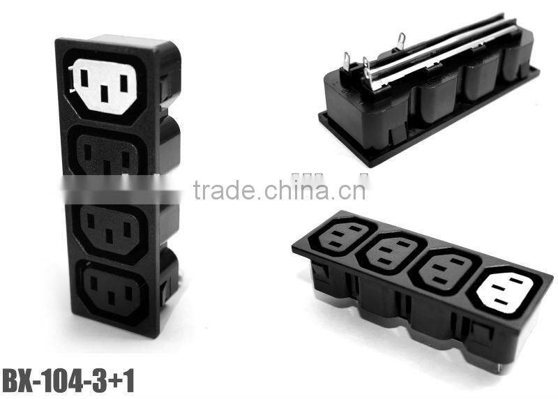 Waterproof long shape 4 gang CE universal power extension socket
