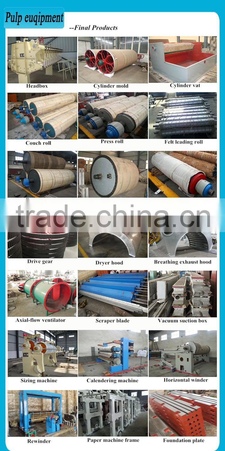 2016 new double cylinder double wire high quality 1092mm kraft & corrugating & liner paper machine for recycle carton paper