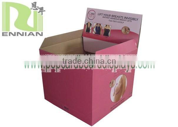 Customized Cardboard Dump Bin Display For Underwear