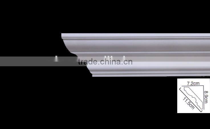 2015 High Quality Good price beautiful new modern luxury PU Plain Cornice Mouldings