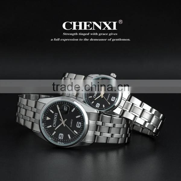 Guangzhou watch market Quartz wrist watch water resistant cheapest stainnless steel watch 006AMD