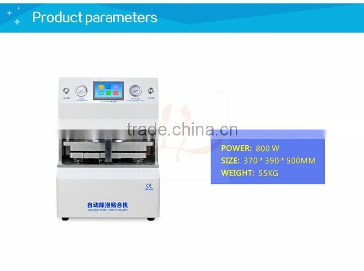 LY 907 all-in-one 12 inch auto in and out OCA laminator no need air compressor vacuum pump defoam machine 220V 110V