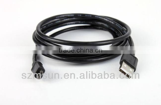 Flat Coloful micro usb cable,For Samsung usb 5pin cable
