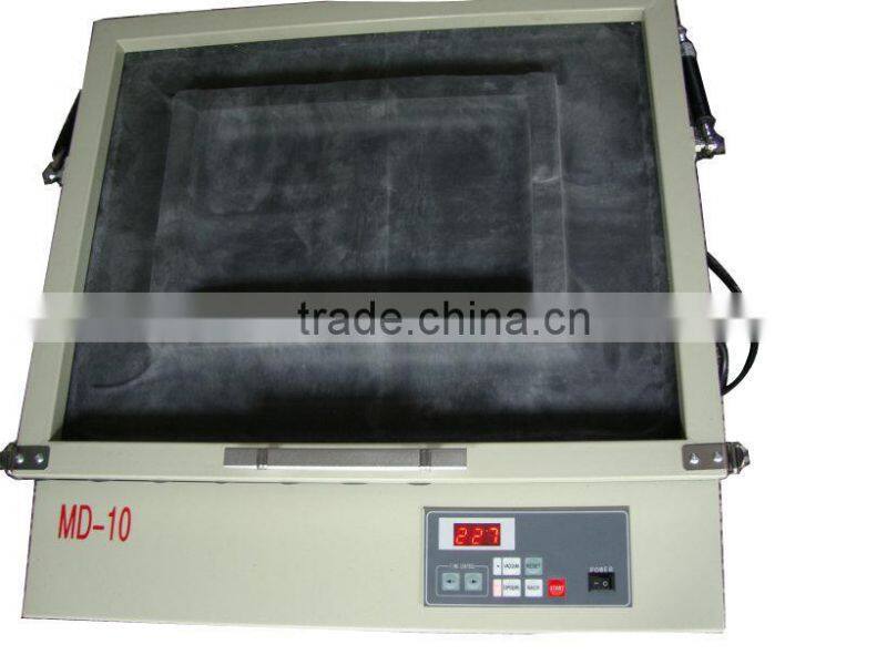 Manual 4 color 1 station table top rotary silk screen printing machine with some printing materials for flat items