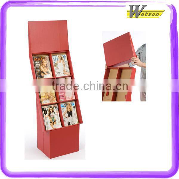 promotion advertising cardboard compartment security display floor stands for mini fruit jelly