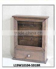 Vintage White Dividers Wooden Boxes with Drawers