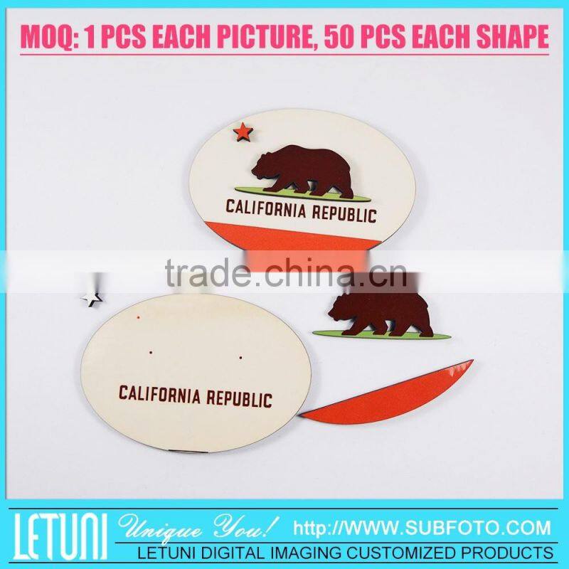 Sublimation 3D Souvenir Fridge Magnet California