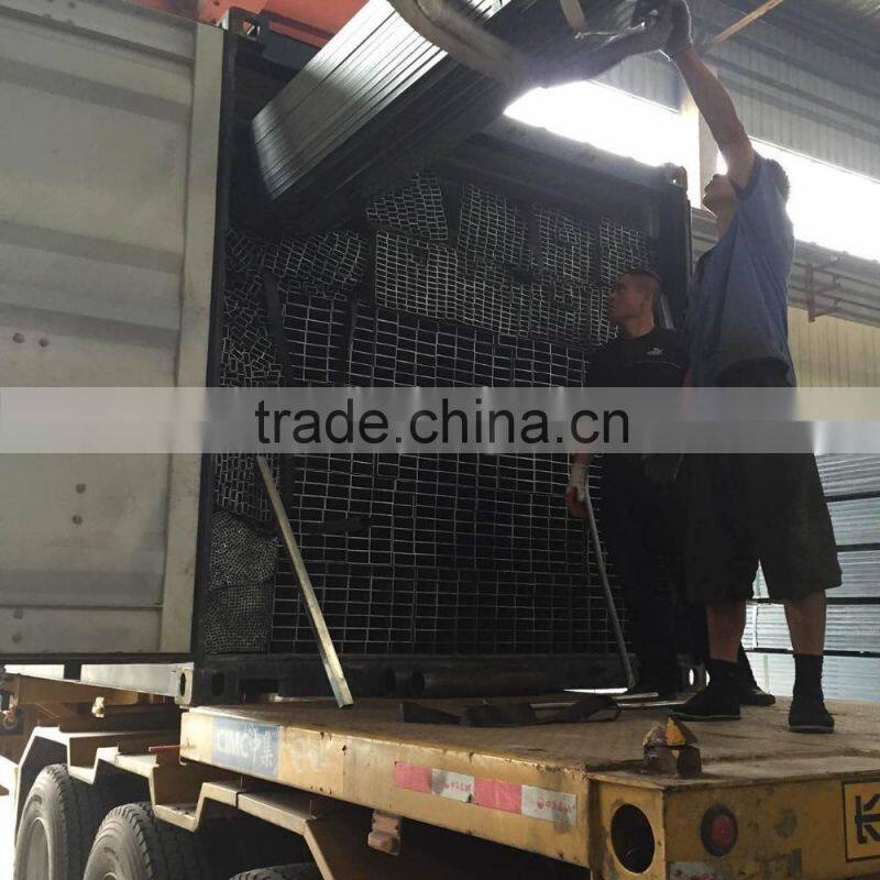 EN10219 Hollow section structural rectangular galvanized square steel pipe/tube
