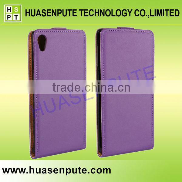Factory Price Wallet Leather Flip Case For Sony Xperia Z4 Vertical Flip Leather Case