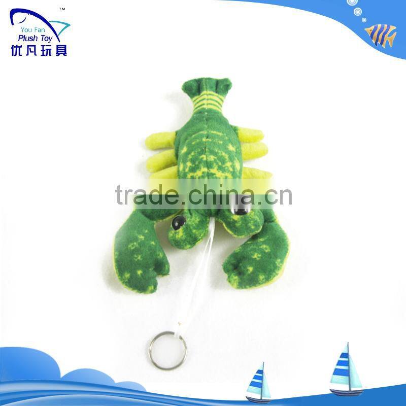 Cute soft simulate lobster toys/plush keychain/soft lobster pendant