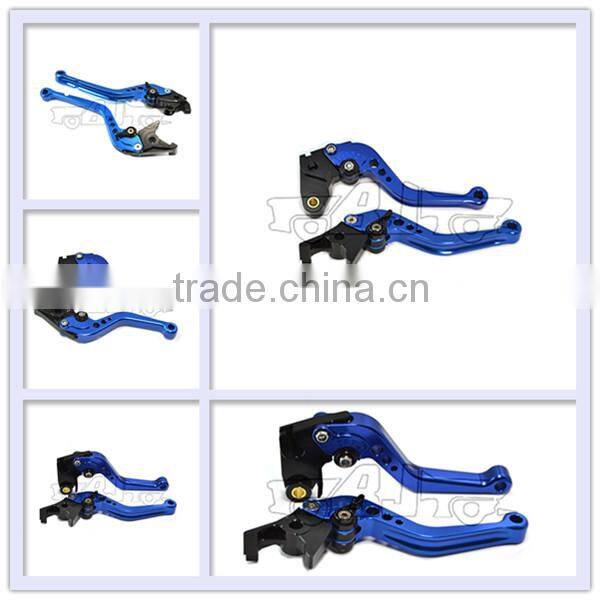 BJ-LS-002 Custom blue short cnc motorcycle bajaj brake lever for YZF R1