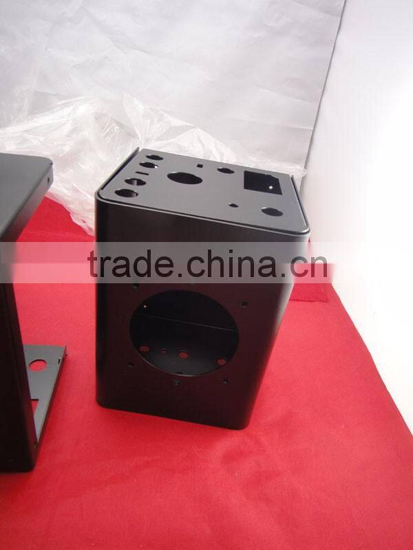 Top quality black powder coating metal chassis/box,sheet metal fabrication box manufacturer