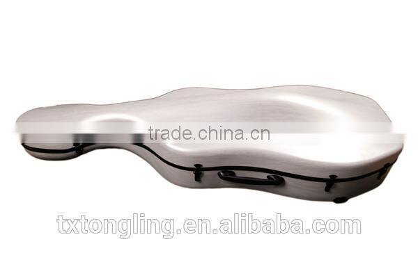 White Color Cello Hard Case Fiberglass Carbon Cello Case