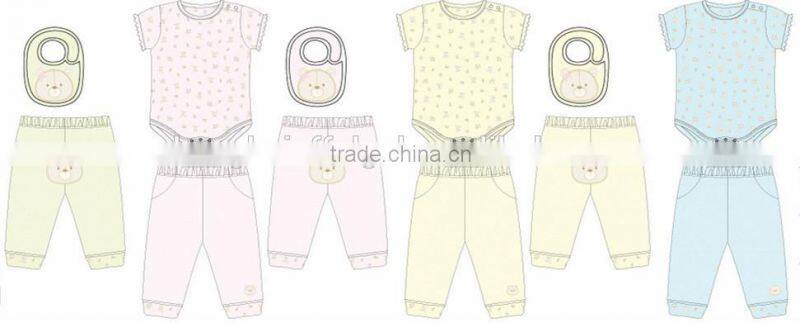 2016 Wholesale children 's fancy simple Summer sets