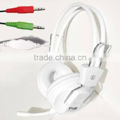 2014 new Strong bass Computer Laptop Studio Mp3 Mp4 headsets with mic and volume control