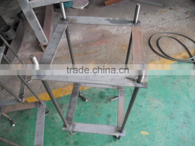 Black steel pole anchor