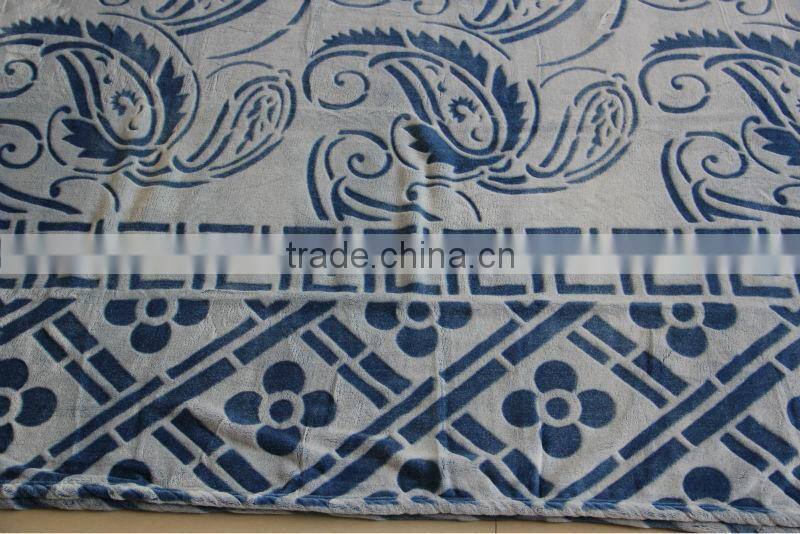 2015 New micro fiber fleece blanket/super soft flannel blanket with cutting pattern