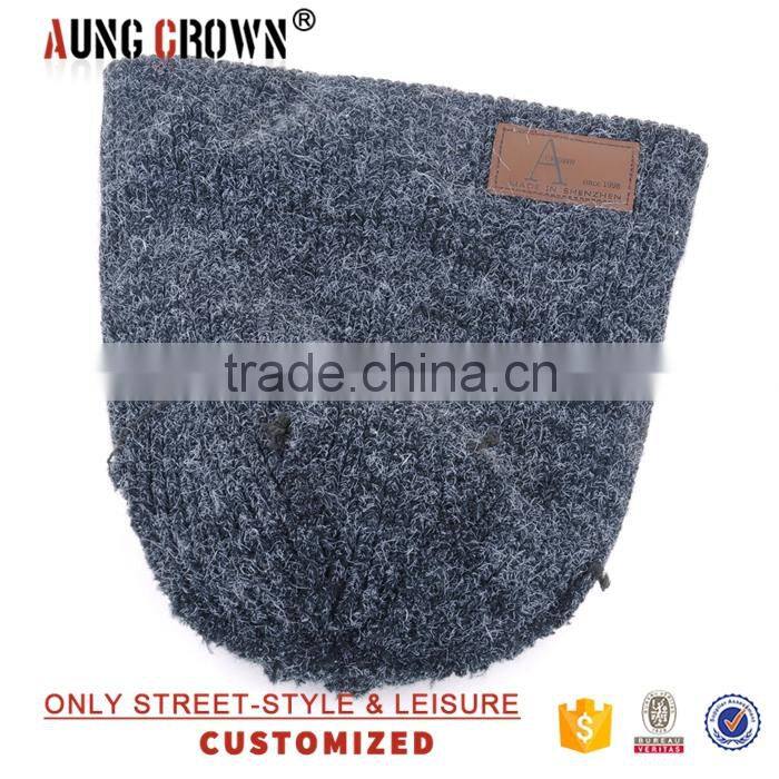 winter custom knitted beanie hat wholesale