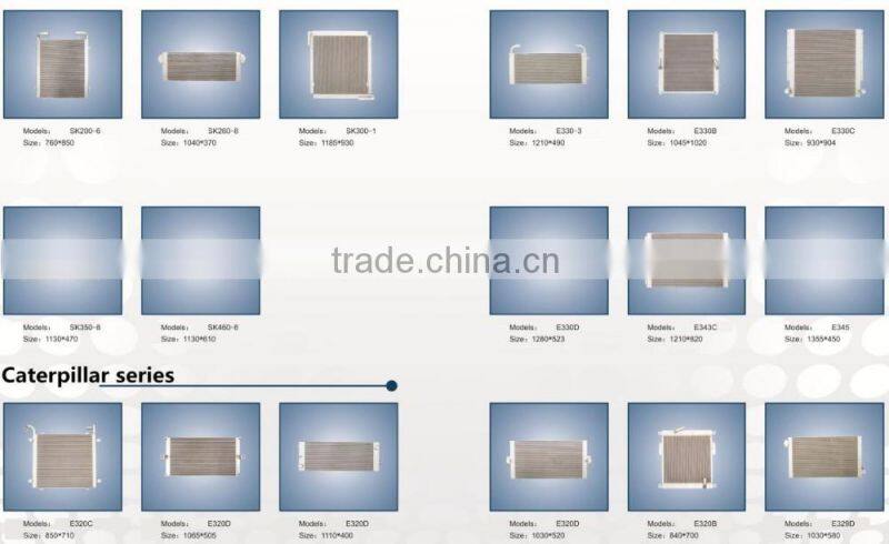 Manufacturer for Excavator PC200-6 Radiator PC300-6 PC300-7 PC400-6 PC400-7 Oil Cooller Water Tank