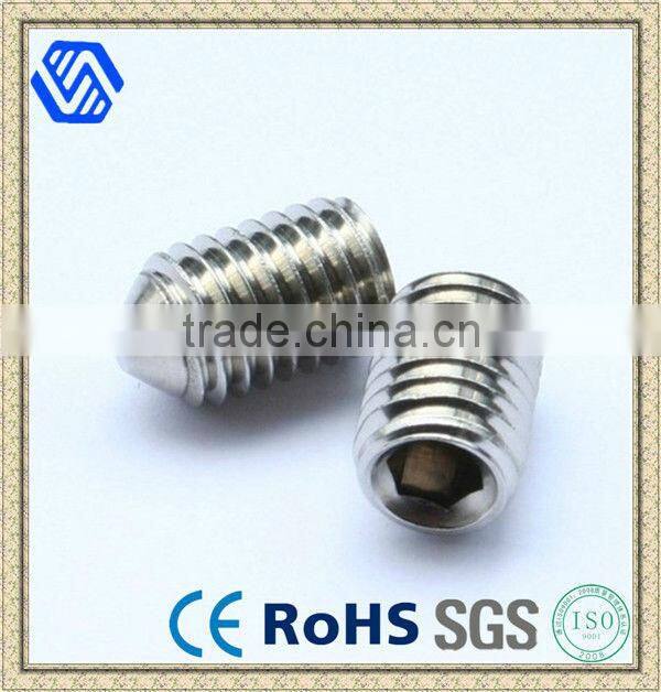 Stainless Steel dog point socket set screw