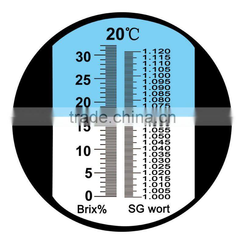 0~32% Sugar Wine Beer Fruit Specific Gravity Homebrew Brix Wort SG Refractometer